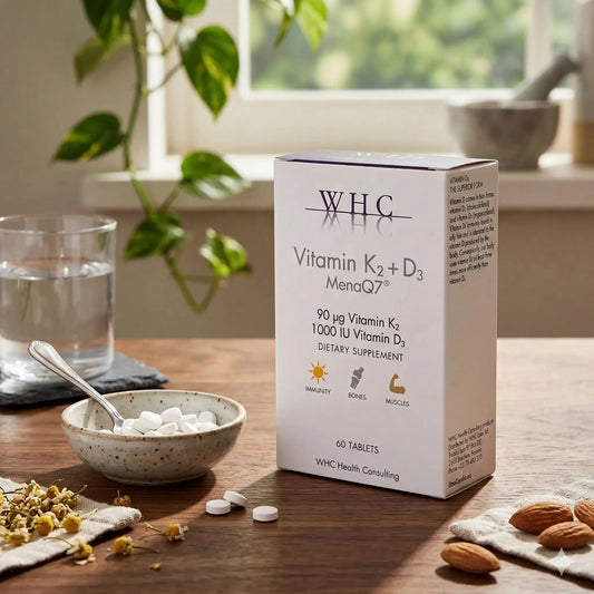 WHC Vitamine D3 + K2 (60 tabletten) WHC{SiRo} {Collagen} {Collageen}