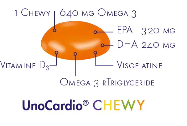 Unocardio Chewy (30 chews) Mijn winkel{SiRo} {Collagen} {Collageen}