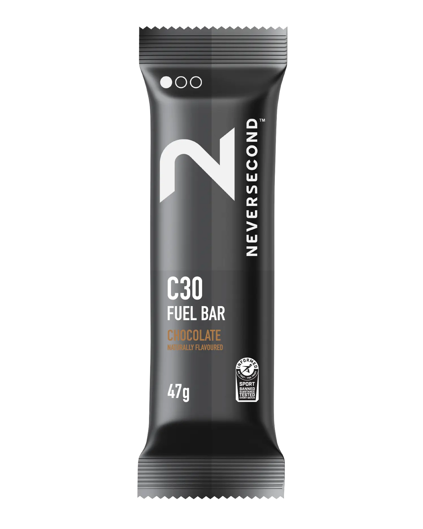 Neversecond C30 Fuel Bar chocolate (12x47g) - SiRo Supplements