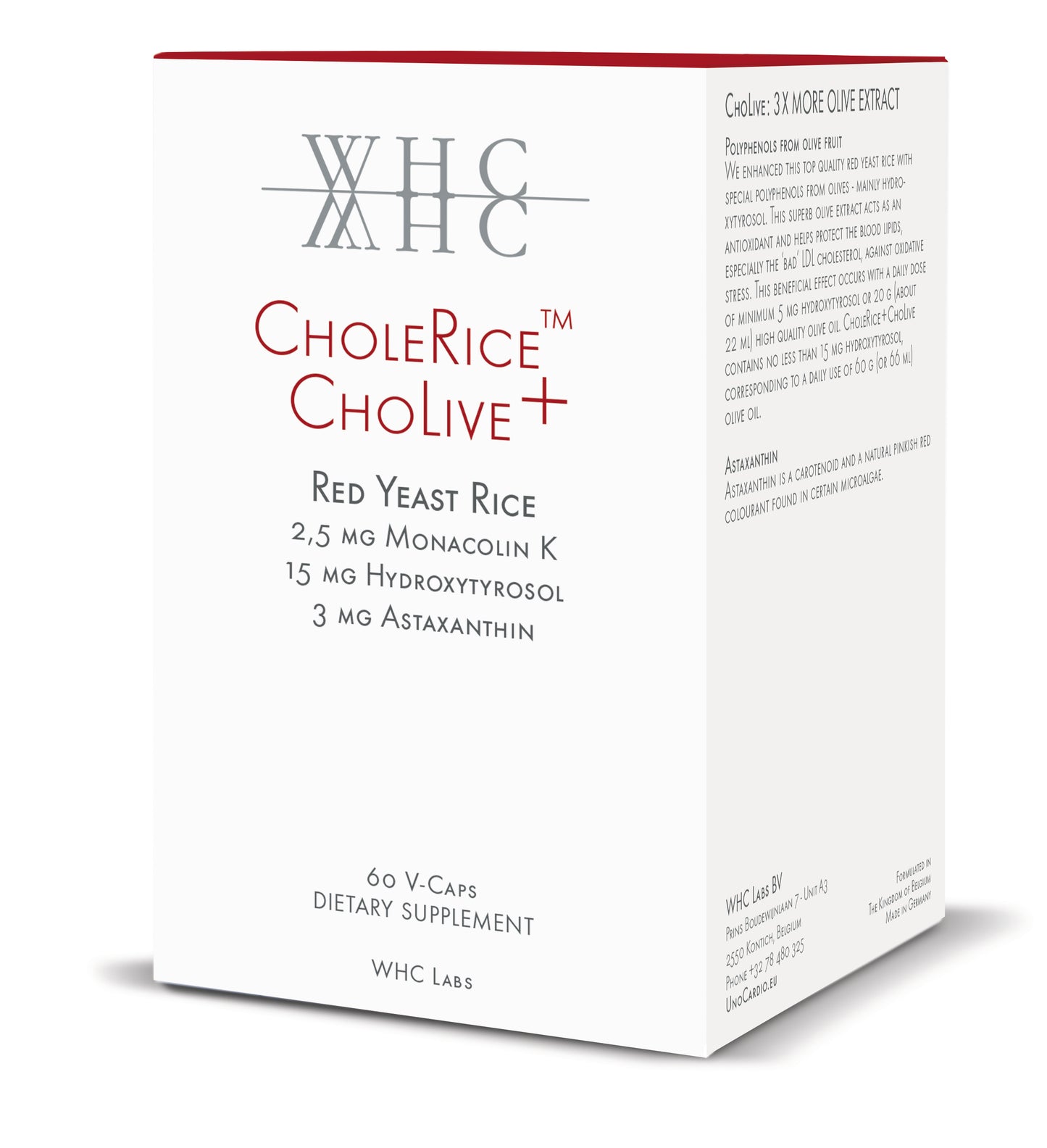 product of chleRice + cholive red yeast rice