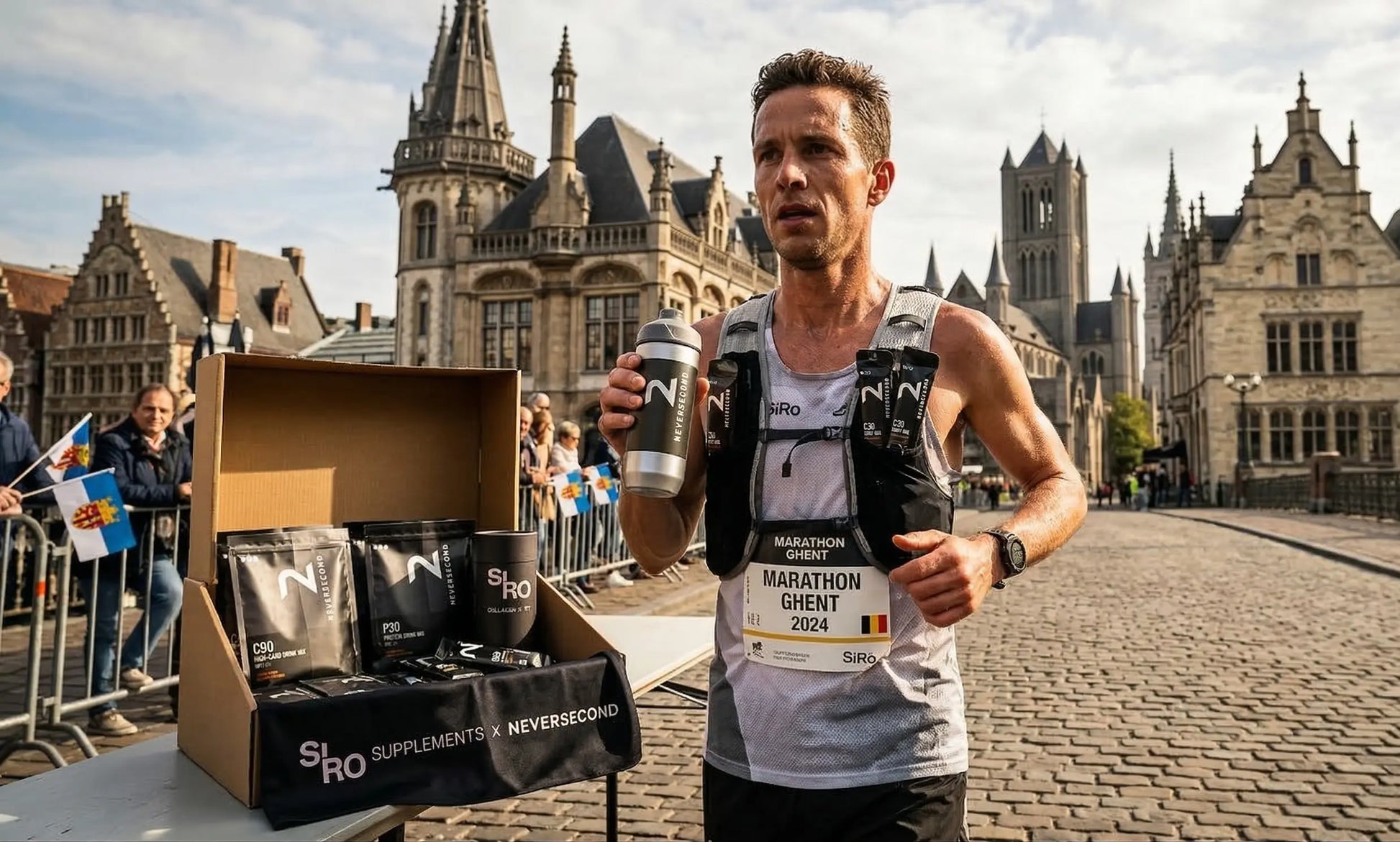 SiRo x Neversecond Marathon Ghent pack Neversecond{SiRo} {Collagen} {Collageen}