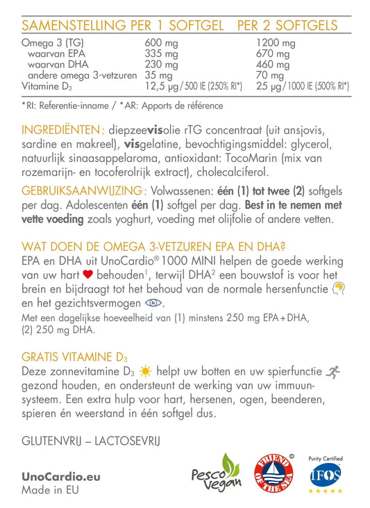 WHC Unocardio® 1000 MINI - SiRo Supplements