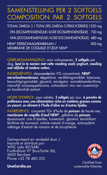 WHC Unocardio Sport + NEM® Eierschaalmembraan Mijn winkel{SiRo} {Collagen} {Collageen}