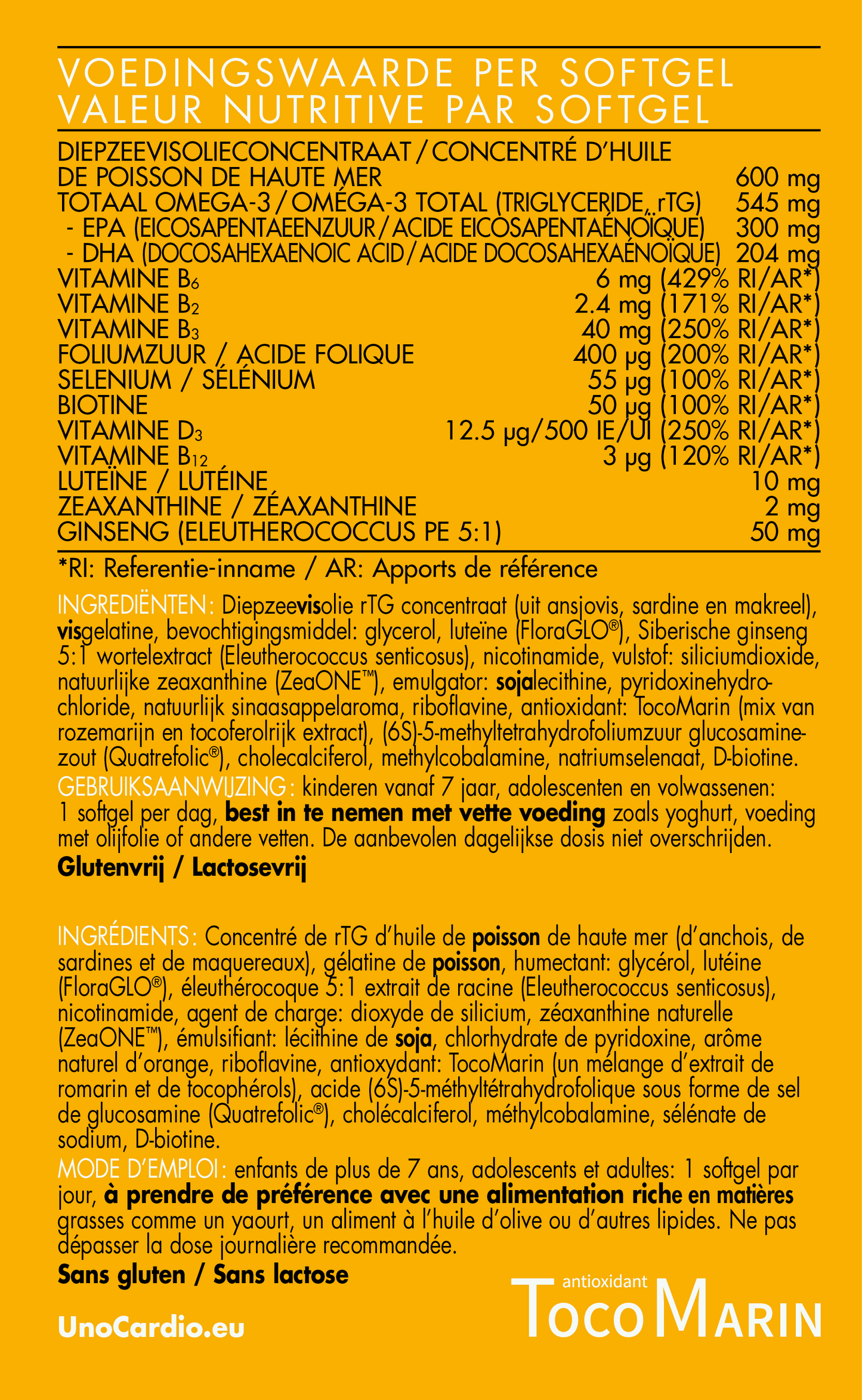 Unocardio Active Mind + Vision Complex