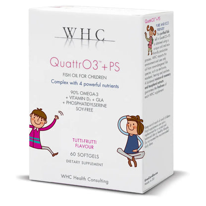 QuattroO3 + PS voor kinderen (60 softgels) Mijn winkel{SiRo} {Collagen} {Collageen}